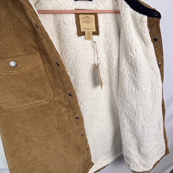 Telluride Mens Corduroy Jacket Shacket XXL Sherpa Lined Workwear Outdoor NWT - Picture 3 of 11